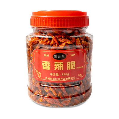贵州特产香辣脆香出门220g香酥辣椒脆麻辣贵阳油炸农家零食香脆椒