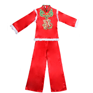 秧歌服女新款套装中老年扇子舞蹈演出服腰鼓队广场舞服装跳舞衣服