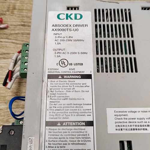溢价-CKD ABSODEX驱动器 AX9000TS-U0