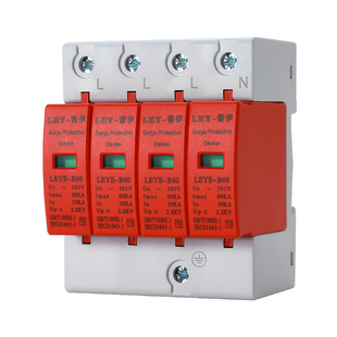 浪涌保护器220V2P二级家用电涌开关光伏4P40kA60ka380V防雷避雷器
