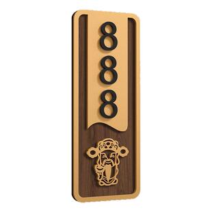 门牌号入户门牌定制免打孔别墅门牌强力磁吸定制定做高级感创意轻奢数字号码牌家用可爱风招财猫门牌房号牌