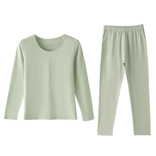 95％棉秋衣秋裤女套装修身内搭打底毛衫抗菌学生亲肤保暖内衣冬季