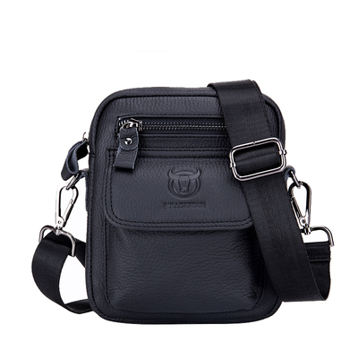 牛船长皮具(BULLCAPTAIN)多功能男士真皮迷你单肩斜挎牛皮小包包