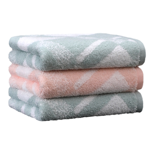 图强纯棉方巾2条家用男女儿童宝宝柔软吸水擦手洗脸巾口水巾手帕