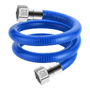 适用美的燃气热水器4分304不锈钢大流量包塑防烫隔热保温波纹软管