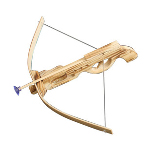 玩具弩 安全吸盘3岁以上 竹木制儿童户外射击弓弩 套装十字弩射箭