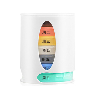 药盒一周七天星期早中晚28格药片分装药品收纳随身便携式避光药盒