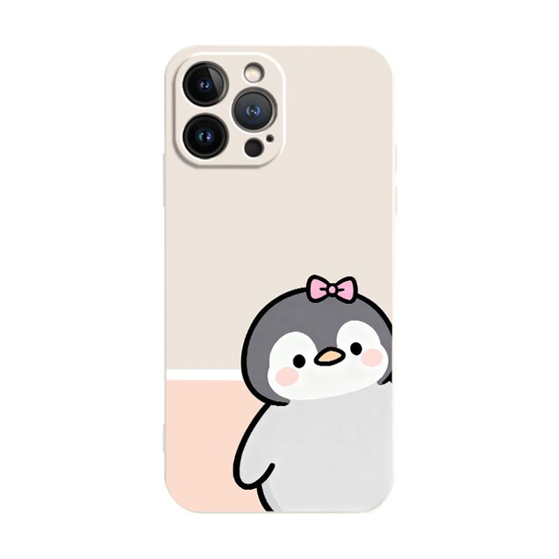 卡通企鹅iPhone17promax手机壳