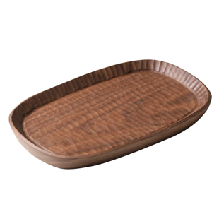 日式手工家用精致迷你小茶盘一人用轻奢实木托盘单人小型干泡茶台