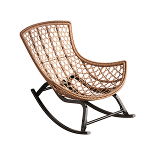 摇摇椅躺椅成人阳台懒人椅家用客厅休闲蛋壳摇椅晒太阳坐睡两用椅