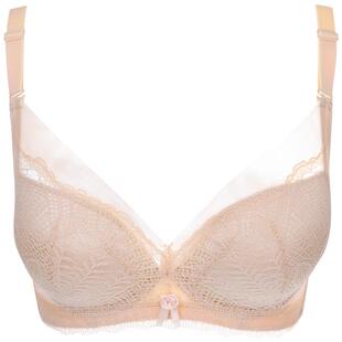 依曼丽小胸聚拢云感棉内衣女舒适性感无痕调整型中厚记忆钢圈文胸