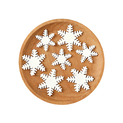 圣诞节翻糖雪花蛋糕装饰成品