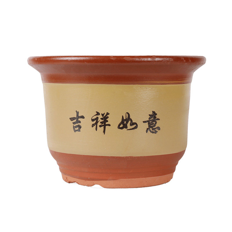 天然陶土花盆透气透水植物更健康