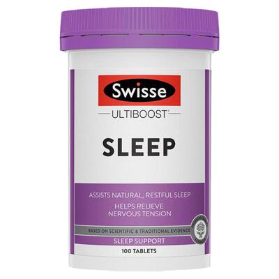 Swisse斯维诗睡眠片sleep缬草片天然草本安瓶助眠无褪黑素100片