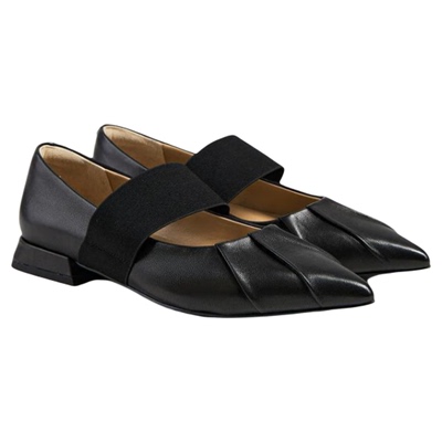 FEDfed低跟玛丽珍鞋秋季新款女鞋尖头单鞋黑色芭蕾鞋女款DUR109