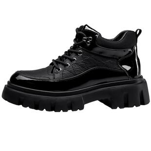 马丁靴短靴男款2026秋季新款厚底短筒工装靴英伦爆款真皮潮男靴子