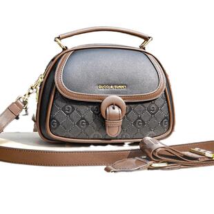 大金沙现货香港古乔品牌正品2026新款时尚女士气质单肩斜挎手提包