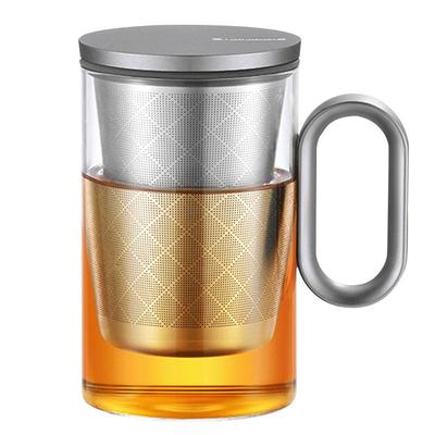 尚明高档耐热玻璃办公室泡茶杯