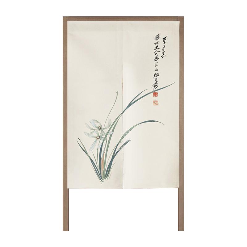 定制布艺门帘加厚棉麻防水