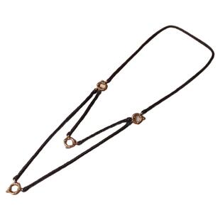 纯手工精编真丝蜡绳佛牌链唐卡挂绳蜜蜡黄金翡翠吊坠多功能项链绳