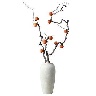 事事如意禅意龙枣干树枝插花真柿子干枝干花装饰干支插花束挂树上