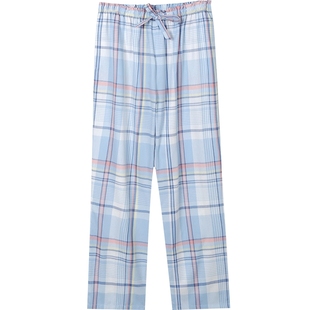 秋鹿【睡裤清仓专区】裤子女春夏宽松格子居家珊瑚绒长裤短裤男