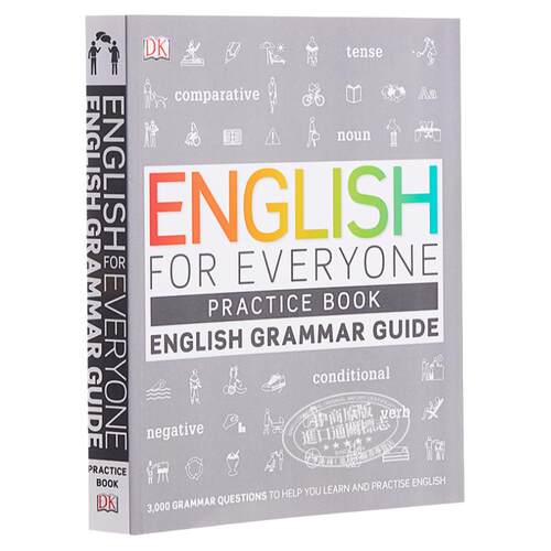 DK English for Everyone 系列 语法练习册 英文原版 Grammar Guide Practice Book 新视觉 人人学英语 日常综合训练单词参考