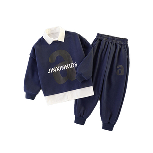 儿童装5男童春装中童10运动套装7春季13大童男装15岁男孩春秋款潮