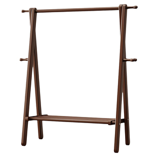 实木落地挂衣架家用客厅卧室衣帽架房间挂衣服的架子置物架挂包架