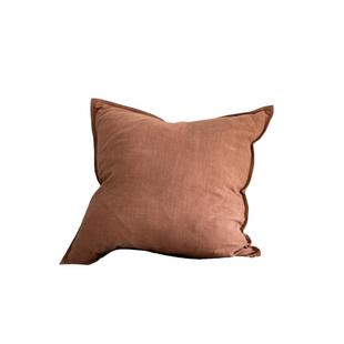 日式棉麻客厅抱枕靠垫套亚麻沙发床头大靠背民宿靠枕45x45加大号