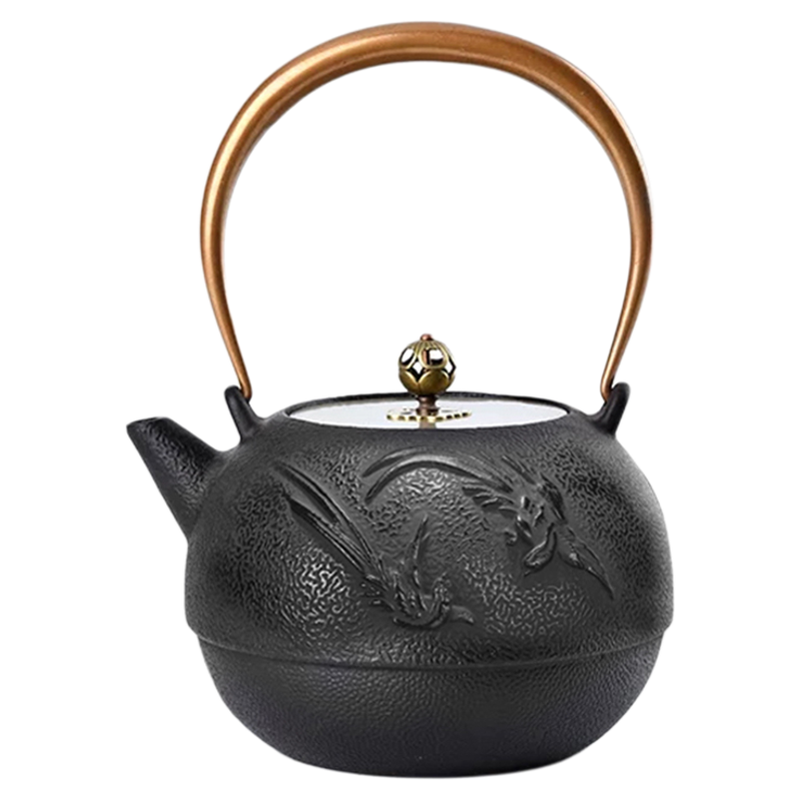 典工堂铁壶寿带铸铁壶生铁煮茶壶