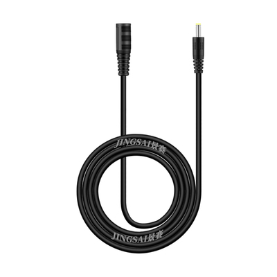 景赛4mm圆孔加长线公对母电源线