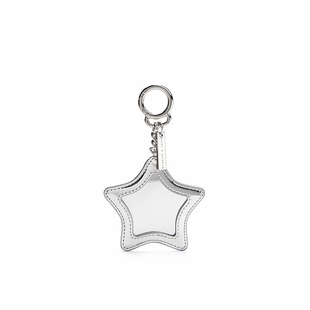 CHARLES&KEITH秋冬CK8-10701527亮面银色星星镜子包挂挂件