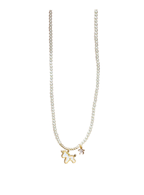 独角兽珍珠项链女设计感轻奢小众