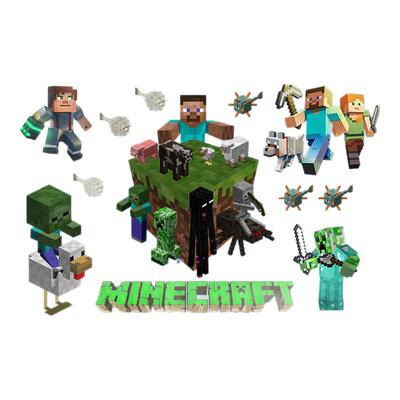 我的世界Minecraft像素贴纸行李箱防水装饰墙上贴儿童房间布置