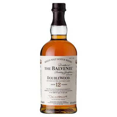 Balvenie百富12年双桶陈酿单一麦芽威士忌苏格兰原装进口洋酒正品
