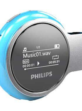 音乐播放器 飞利浦PHILIPS SA5608蓝牙版8GB运动记步学生专用经典