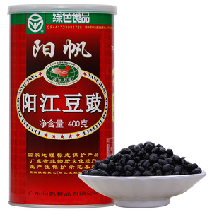 阳帆牌阳江豆豉绿色食品400g铝罐