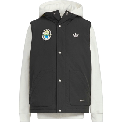 adidas阿迪达斯三叶草男大童运动休闲保暖连帽棉服外套KB5144