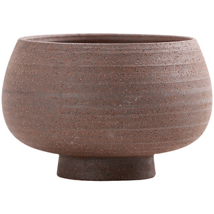 碌心 手工粗陶茶杯斗笠陶瓷主人杯单个功夫小茶碗茶具无釉品茗杯