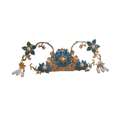 格格间发饰套装保色铜凤冠新娘