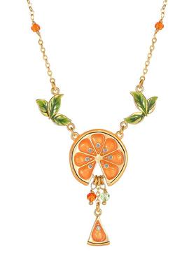JuicyGrape原创设计柠檬片项链