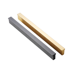 通顶现代极简约衣柜门加长拉手黑色一门到顶金色大衣柜门把手轻奢