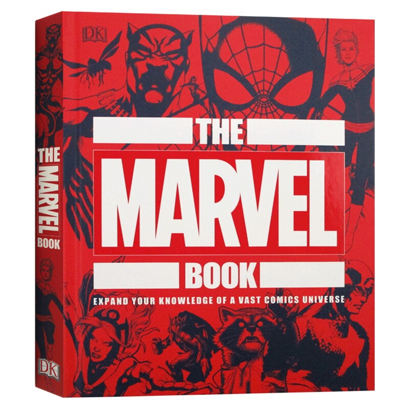 DK百科系列 漫威之书 英文原版 The Marvel Book 精装 拓展漫威宇宙的知识点 漫威周边 美漫图册 英文版 进口原版英语书籍