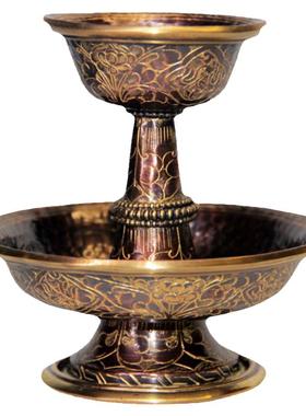 尼泊尔纯手工护法杯佛堂桌面摆件