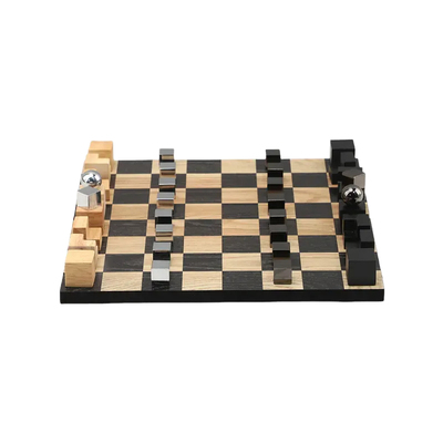 北欧创意几何木质金属桌面摆件