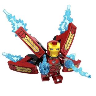 复仇者联盟4钢铁侠3马克MK42机甲MK85托尼斯塔克美队中国积木人仔