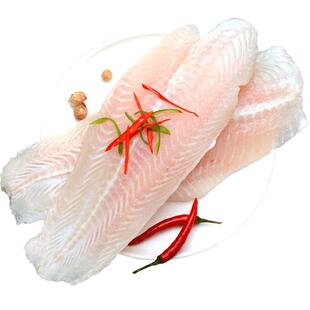 新鲜巴沙鱼柳鲜活冷冻龙利鱼片宝宝婴儿鱼肉块条无刺无骨整箱商用