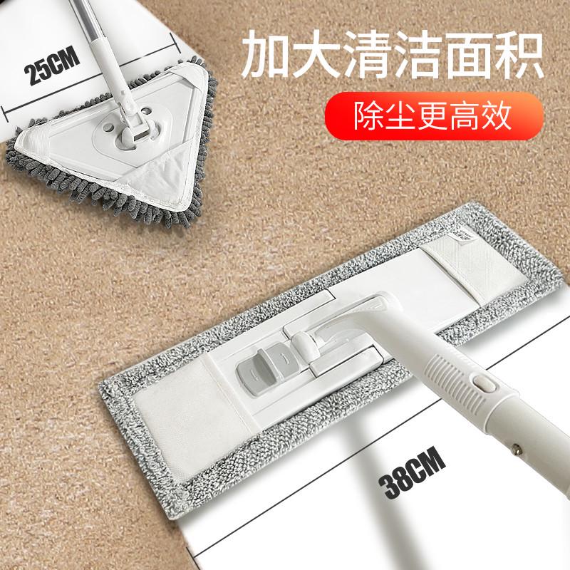 擦墙面神器伸缩加长杆天花板墙壁打扫清洁家用洗玻璃刷墙平板拖把