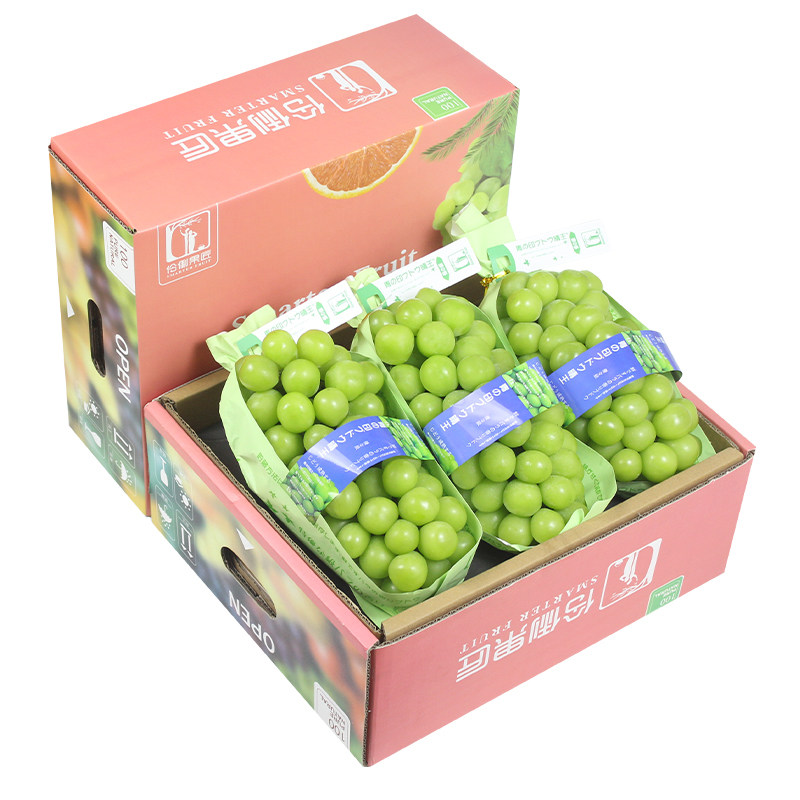 精品大串青印晴王玫瑰青提礼盒